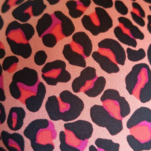 Victoria's Secret beige, orange, purple, black animal print, push-up bra 34D - Picture 9 of 9